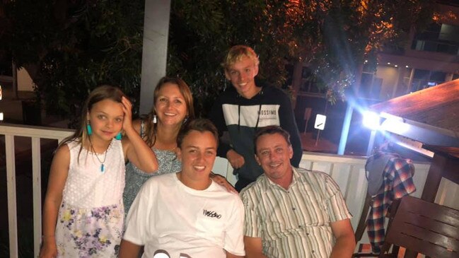 The Cook family celebrating Hamish’s 16th birthday. Pic Facebook