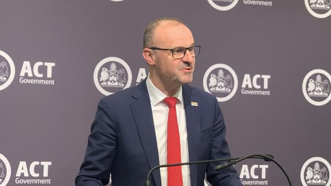 ACT Chief Minister and Treasurer Andrew Barr has slammed Elizabeth Lee’s call for a budget audit. Picture: Julia Kanapathippillai