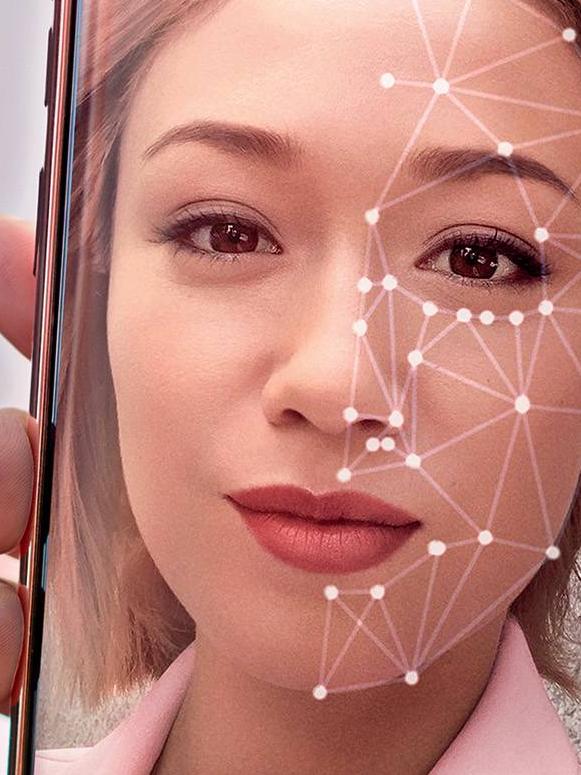 A still from L'Oreal's Modiface AI and augmented reality application