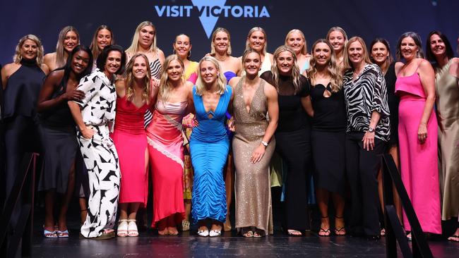 The 2023 World Cup Diamonds at the 2023 Australian Netball Awards. (Photo by Graham Denholm/Getty Images)