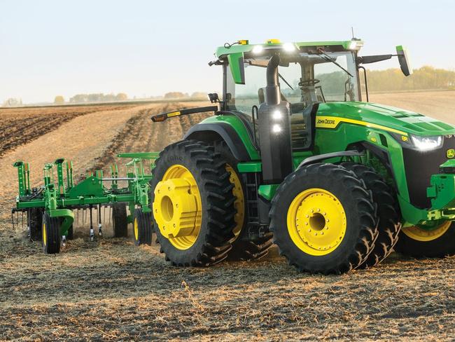 An autonomous tractor at CES. Source: Supplied.