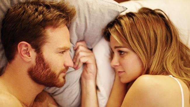 Messy ... Paul (Josh Lawson) and Maeve (Bojana Novakovic) in The Little Death.