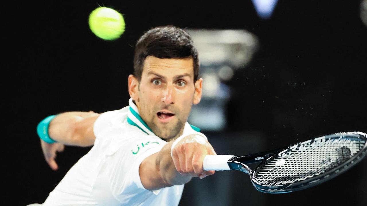 Novak Djokovic’s anti-vaccination stance could force him to miss the Australian Open. Picture: David Gray/AFP