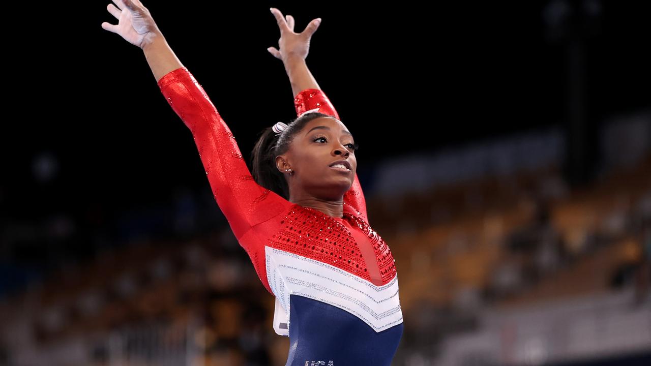 The greatest gymnast of all time – and according to some, a quitter. Picture: Laurence Griffiths/Getty Images