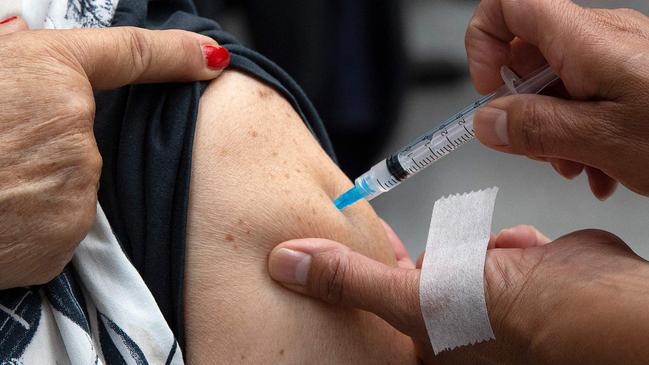 Six Maroondah medical clinics have begun taking bookings for the COVID-19 vaccine. Picture: Claudio Reyes/AFP