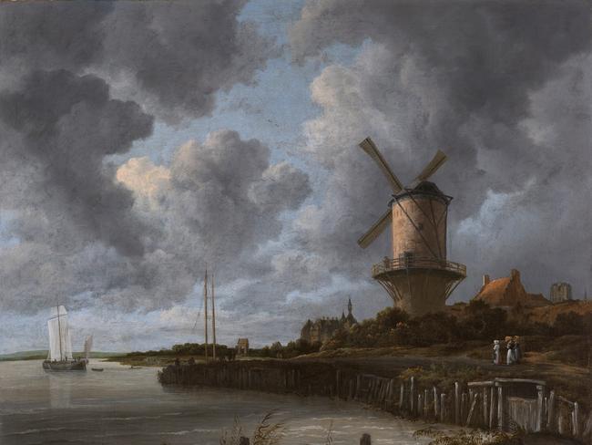 The windmill at Wijk bij Duurstede by Jacob van Ruisdael*oil on canvas *83 x 101 cm *ca. 1668 - ca. 1670 Image: https://en.wikipedia.org/wiki/Jacob_van_Ruisdael#/media/File:The_Windmill_at_Wijk_bij_Duurstede_1670_Ruisdael.jpg From Classical to Romantic landscape