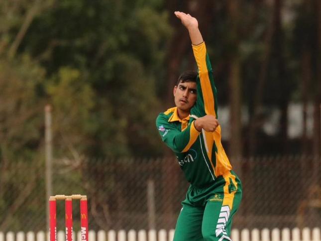 Aarush Soni, focused as always. Photo: Hawkesbury Cricket Club