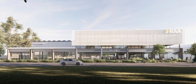 Artist impressions of the RAA's proposed new office building at West Croydon. Picture: Woods Bagot