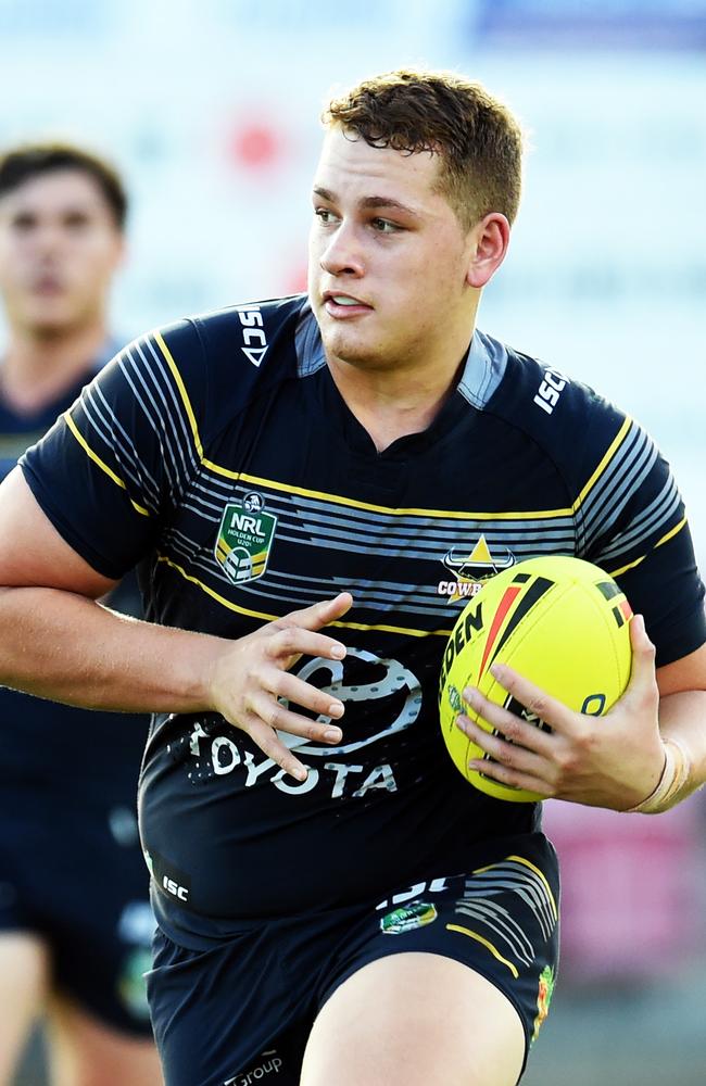 Former North Queensland Cowboys under 20s player Conor Luhan has been in top form this season for the Kawana Dolphins. Picture: Zak Simmonds