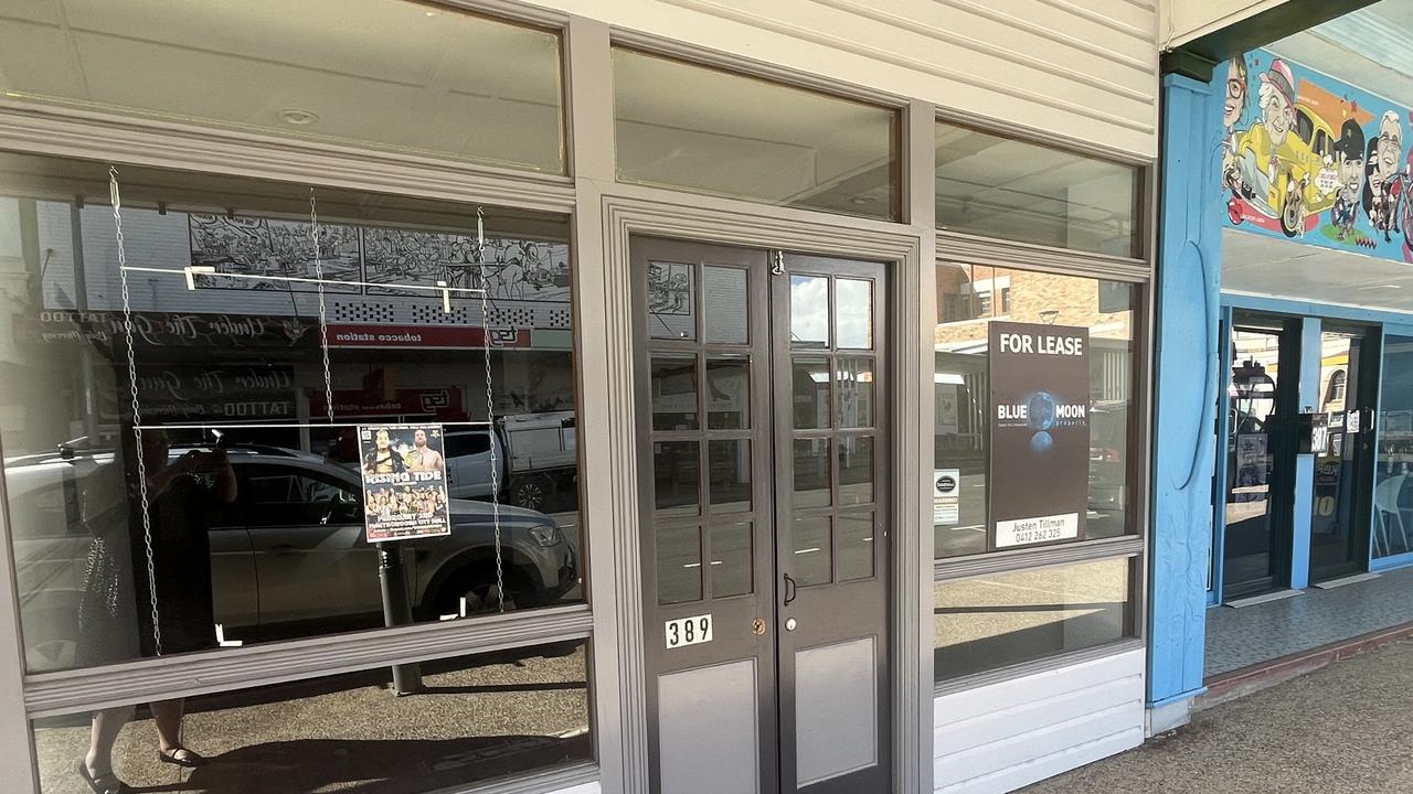 An empty shop in Maryborough.