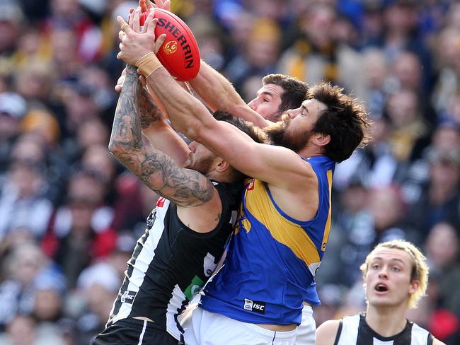 Josh Kennedy will be back to exploit Collingwood’s makeshift backline. Picture: Michael Klein