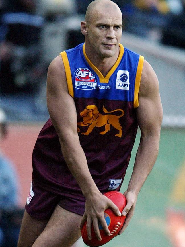 Martin Pike in action for the Lions in the 2004 Grand Final.