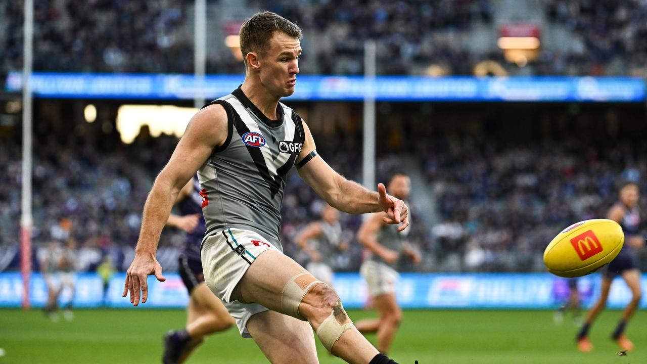 Robbie Gray uncharacteristically missed a late goal on Sunday. Picture: Daniel Carson/AFL Photos via Getty Images