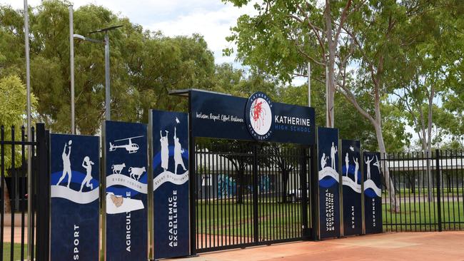 A 12 year-old girl was allegedly stabbed at Katherine High School on Wednesday morning. Picture: Alex Treacy