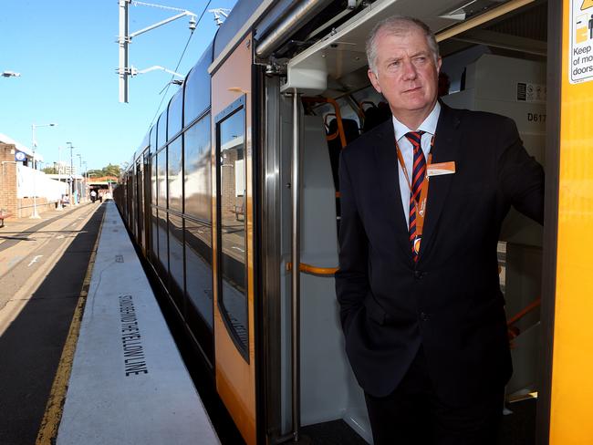 Sydney Trains boss Howard Collins had said the old trains would be replaced this winter. Picture: Kristi Miller