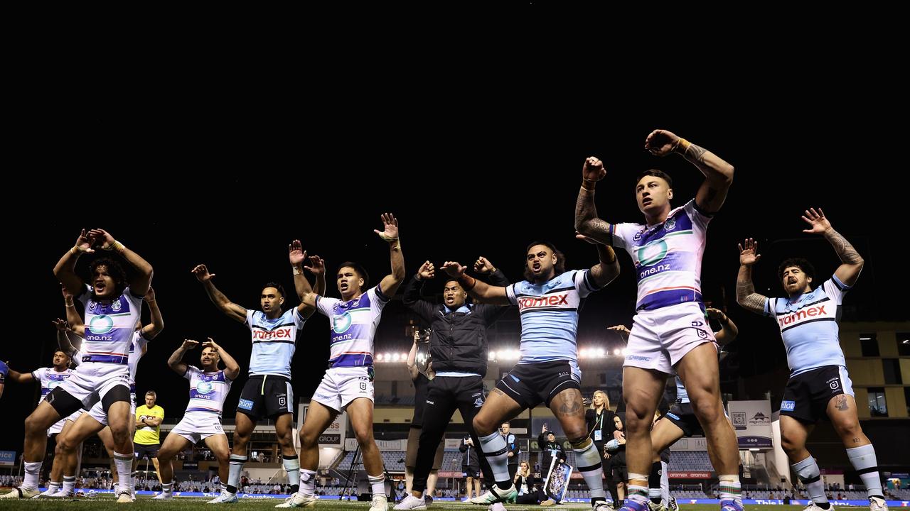 Huge respect from both teams. Photo by Cameron Spencer/Getty Images