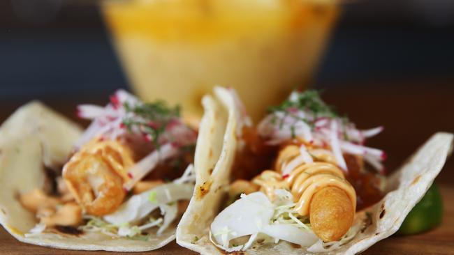 Fish tacos are always popular with customers.