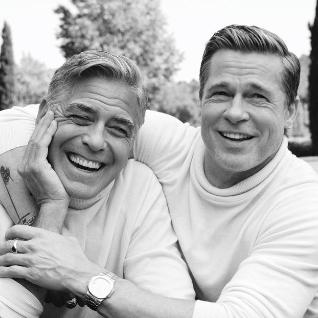 George Clooney and Brad Pitt.