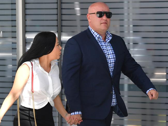 Ivan Tesic arrives at Brisbane Supreme Court yesterday. Picture: Darren England/AAP