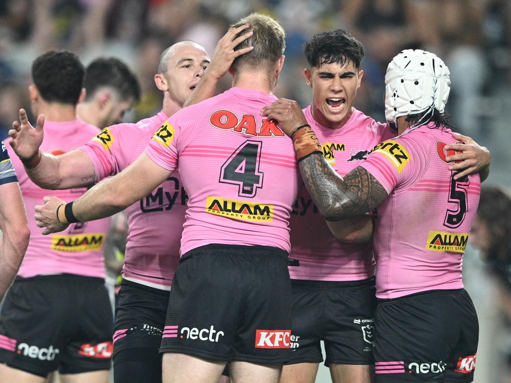Panthers star Blaize Talagi produced an attacking masterclass. Picture: NRL Imagery