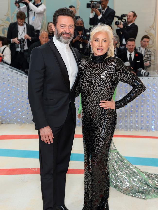 Hugh Jackman and Deborra-Lee Furness attend The 2023 Met Gala. Picture: Getty Images