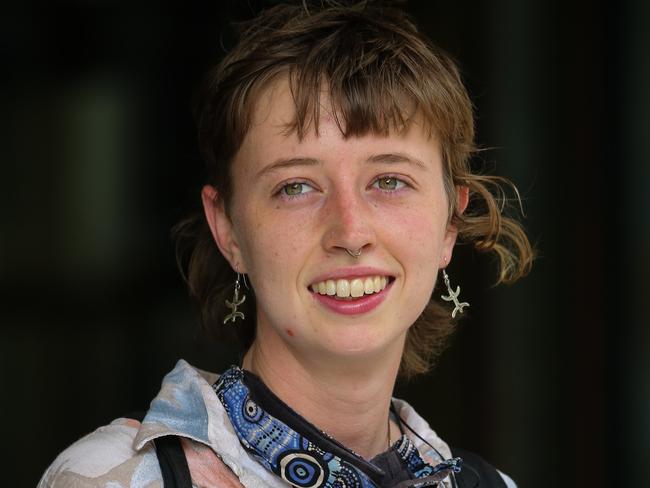 Emma Dorge was sentenced for a protest at Sydney’s Port Botany. Picture: NCA Newswire / Gaye Gerard