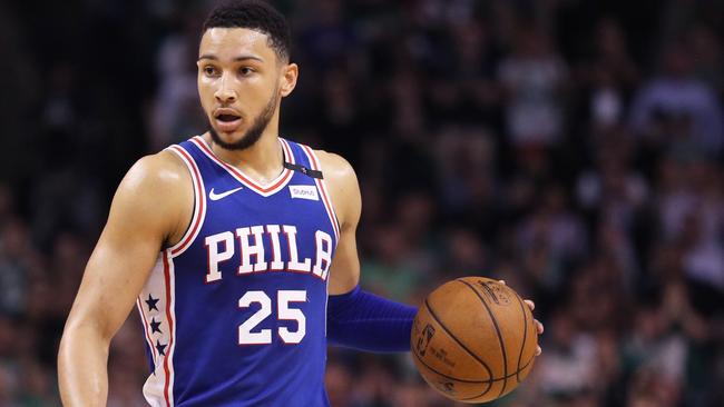 Ben Simmons in action for the Philadelphia 76ers, part of the team that was attacked by its own boss of basketball operations.