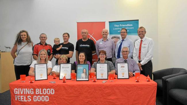 Blood donation teams were thanked and congratulated for a successful 2018. Picture: Geordi Offord