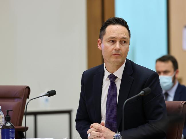 Stefan Jerga, AFP National Manager Criminal Assets Confiscation appeared at the Senate inquiry. Picture: NCA NewsWire / Gary Ramage