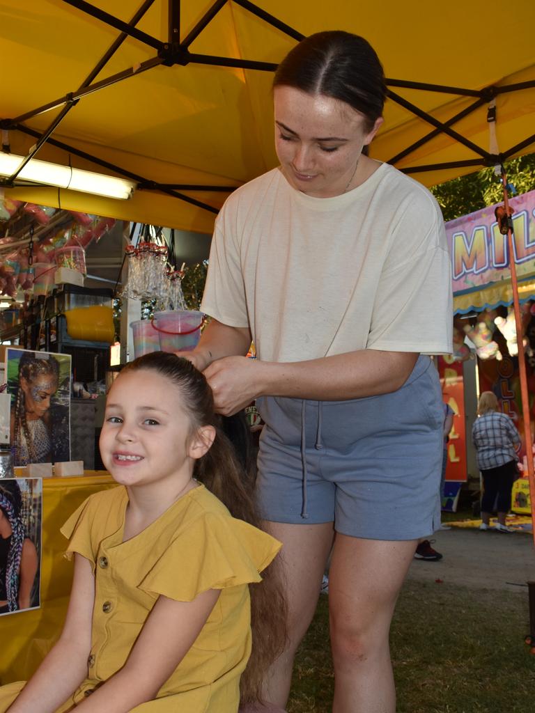 Mermaid braids were a hit with lots of girls at Show Whitsunday on Friday. Pictured is Ava Hudson of Cannon Valley. Picture: Kirra Grimes