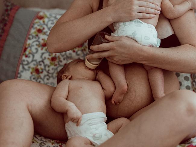 The Motherhood Project is a series of photos captured by Brisbane mother-of-five Roseann Hall. Photos: SUPPLIED