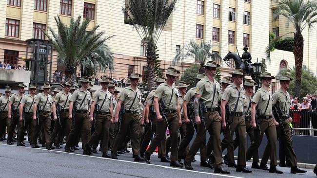 Brisbane’s Anzac Day parade has been cancelled for the first time in its 104-year history. Picture: Annette Dew