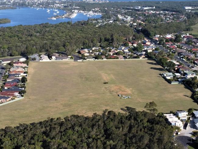 An aerial photo of 8 Park Avenue, Yamba, soon to be the new home of Hometown Australia's latest over-55s community for the Clarence Valley.