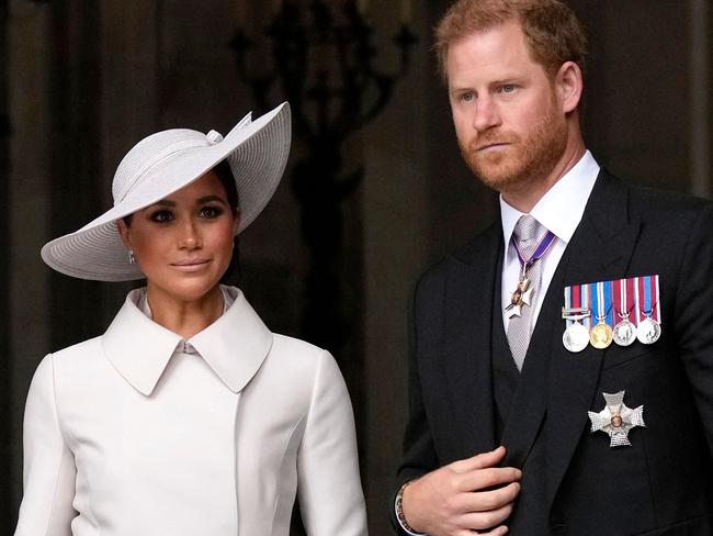 Prince Harry and Meghan Markle have arrived in the UK. Picture: AFP