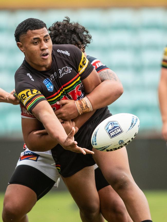 Like his father before him, Judah Galuvao has found a spot among the Penrith Panthers exciting junior ranks. Picture: Julian Andrews