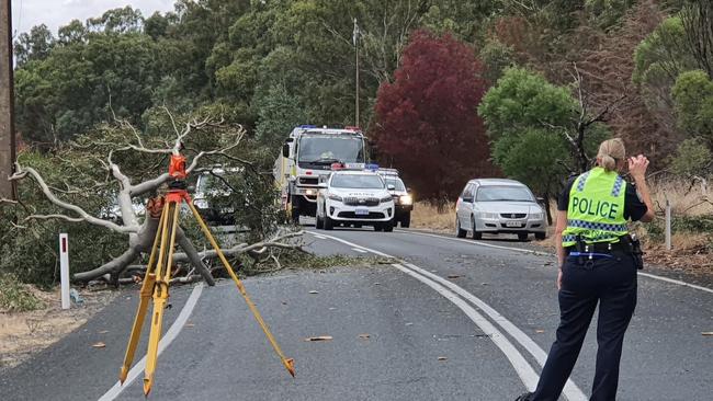 Crews are at the scene of a serious crash at Mount Pleasant. Pictures: Matt Smith ABC News,