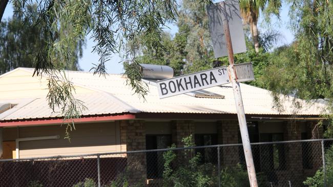 Bokhara St, Larapinta, Alice Springs, Northern Territory. Police responded to an incident where a two-month-old baby was allegedly attacked on Bokhara St on Wednesday. The baby needed to be airlifted out of Alice Springs to Adelaide for treatment. Picture: Gera Kazakov