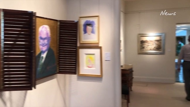 Barry Humphries art exhibition in Brisbane (2019)