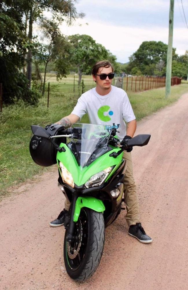 Brendan Tyrrell on his favourite bike which he sold.