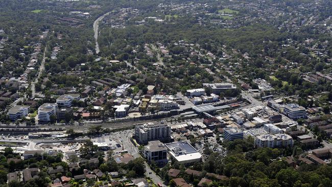 An aerial view of Epping.