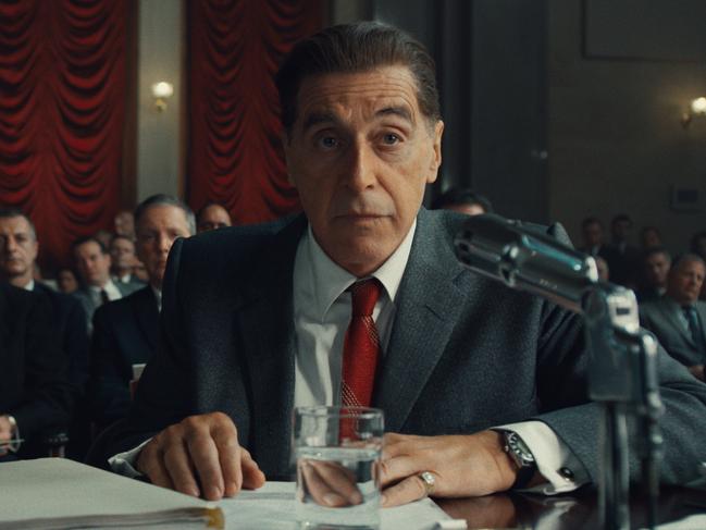 Al Pacino plays union boss Jimmy Hoffa in the movie.