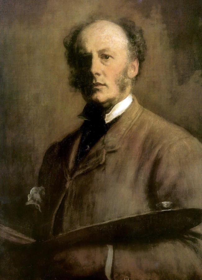 John Everett Millais, 1881, self portrait in the Uffizi gallery in Florence.