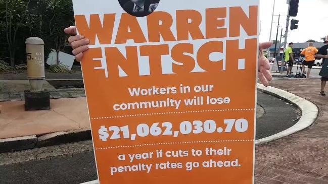 Penalty rates protest