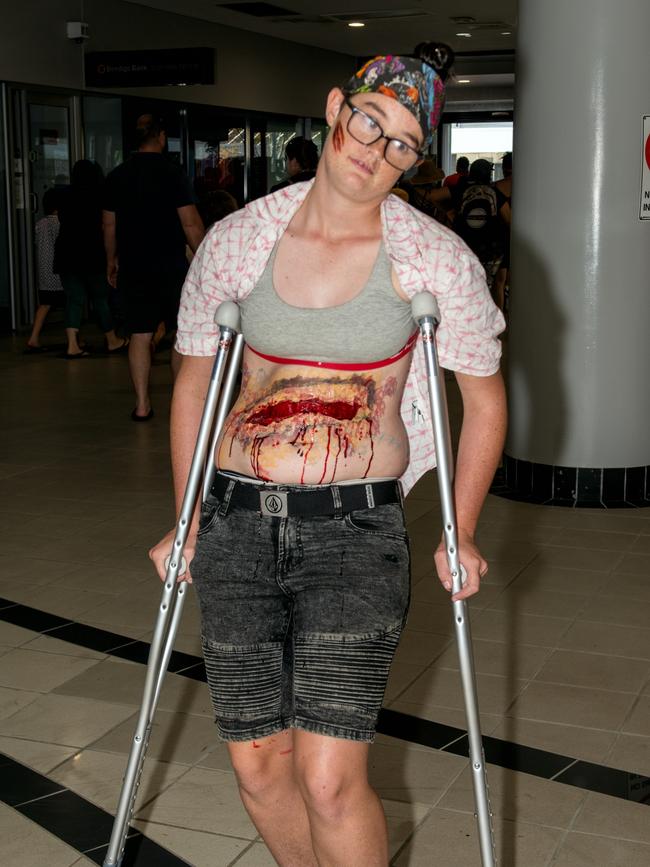 Telisha Howard from Calen at Mackay Charity Zombie Walk. Saturday, October 30, 2021. Picture: Michaela Harlow