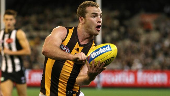 Tom Mitchell has averaged 36 disposals a game this season. Picture: Wayne Ludbey