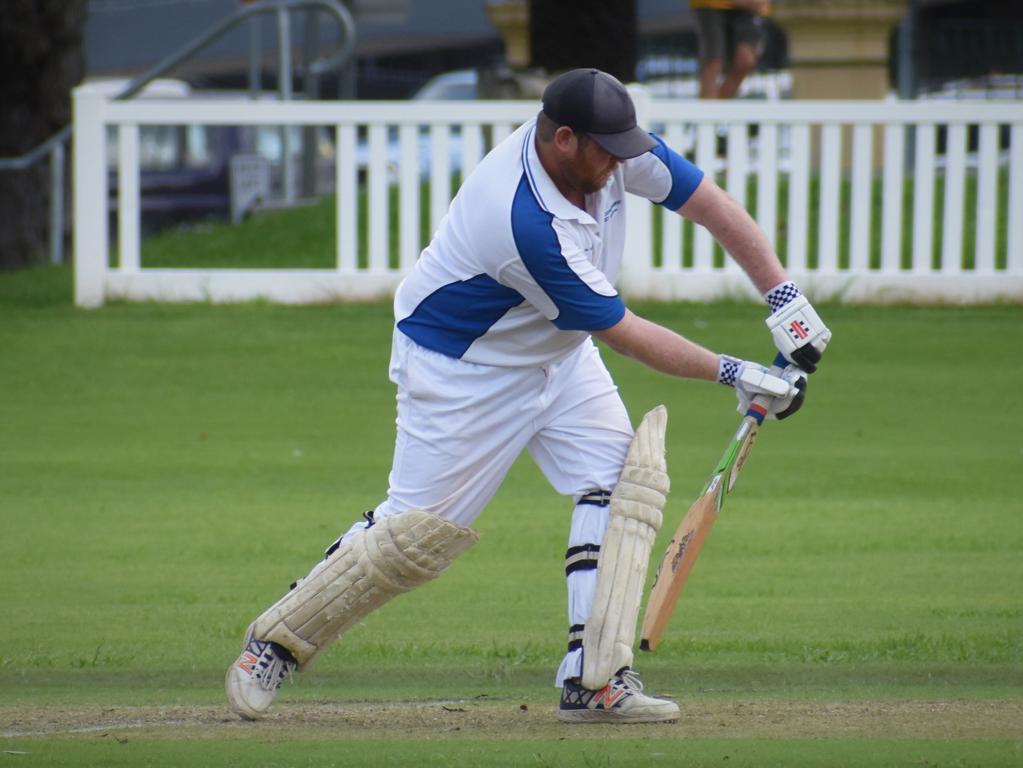 Bob McKenzie top scored with 61 not out for Ulmarra Hotel Tucabia Copmanhurst in the CRCA GDSC Premier League preliminary final against GDSC Easts-Westlawn Crown Hotel at Ellem Oval on Saturday, 20th March, 2021.