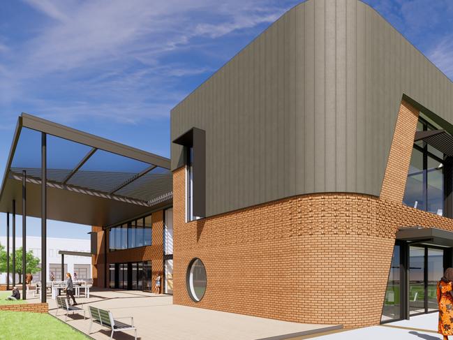 St Columba College is planning a $21m upgrade at Andrews Farm. Picture: Swanbury Penglase Architects.