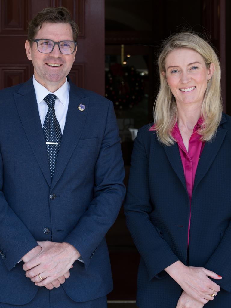 Toowoomba Regional Council Geoff McDonald and Deputy Mayor Rebecca Vonhoff. Picture: Christine Schindler