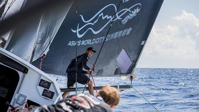 Alex Gough on the stretch from Lisbon to Cape Town. Picture: Konrad Frost / Volvo Ocean Race