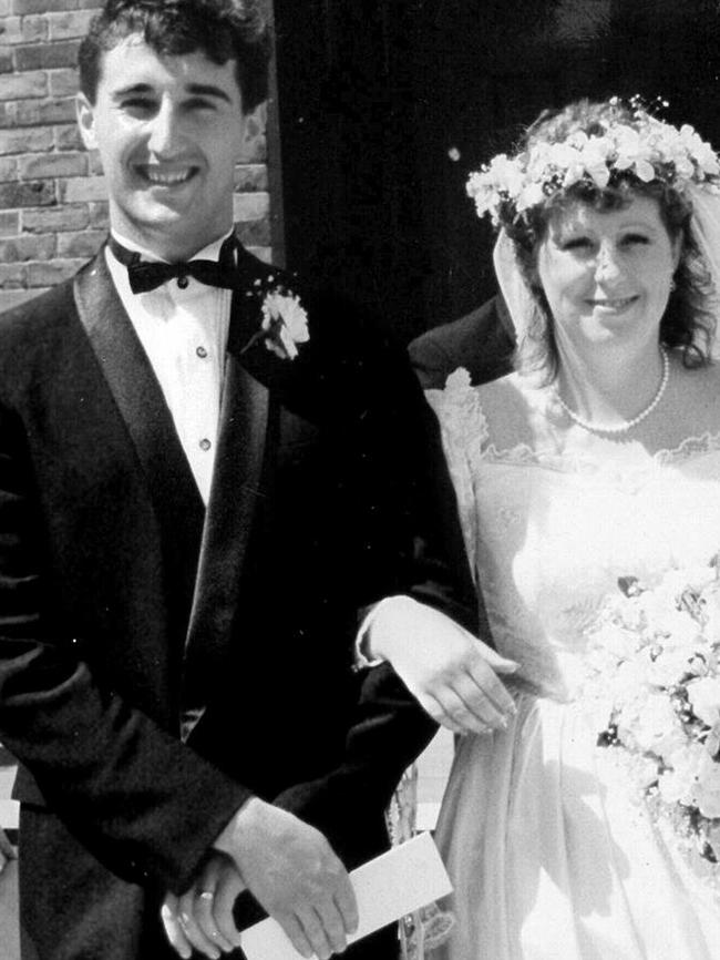 Walter and Nanette Mikac on their wedding day.